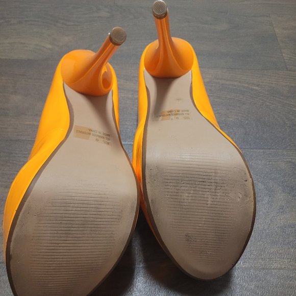 Charlotte Russe orange platform heels - Picture 7 of 7